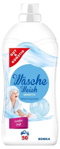 GUT&GÜNSTIG SENSITIV Weichspüler flüssig, 1,5 l