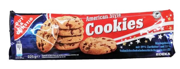 GUT&GÜNSTIG Cookies American Style Classic Kekse 225,0 g