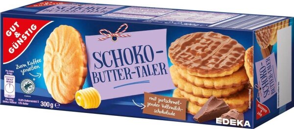 GUT&GÜNSTIG Schoko Buttertaler Gebäck 300,0 g