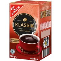 GUT&GÜNSTIG Klassik Kaffee, gemahlen Arabica-...