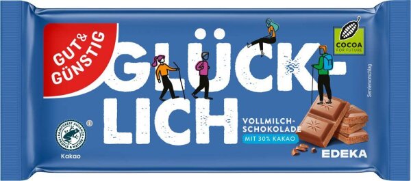 GUT&GÜNSTIG GLÜCKLICH Schokolade 100,0 g
