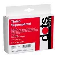dots  schwarz, cyan, magenta, gelb Druckerpatronen...