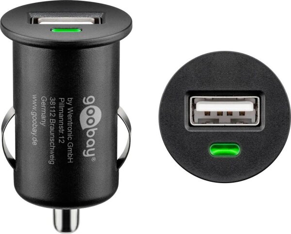 goobay Kfz-Ladeadapter schwarz, 5 Watt