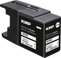 KMP B59BX schwarz Druckerpatrone kompatibel zu brother LC-1280XLBK