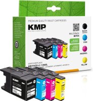 KMP B59VX schwarz, cyan, magenta, gelb Druckerpatronen...