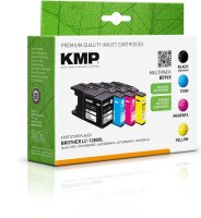 KMP B59VX schwarz, cyan, magenta, gelb Druckerpatronen...