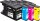 KMP B59VX schwarz, cyan, magenta, gelb Druckerpatronen kompatibel zu brother LC-1280XLVALBP, 4er-Set