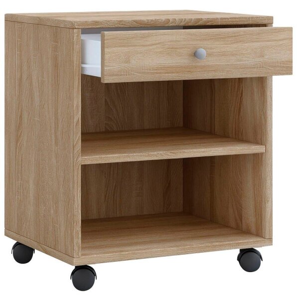 VCM my office Salda Rollcontainer sonoma-eiche 1 Auszug 45,0 x 38,0 x 54,0 cm