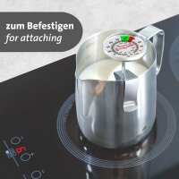 WESTMARK Milch-Thermometer mit Clip Kerntemperatur-Lebensmittelthermometer silber, 1 St.