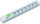 Bach 19" PVC 7xSchuko 1xSchalter Strom