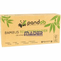 pandoo Toilettenpapier 3-lagig Bambus, 8 Rollen