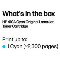 HP 410A Cyan LaserJet Tonerpatrone (CF411A)