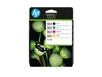 HP 364 4er Pack Schwarz, Gelb, Cyan, Magenta Tintenpatrone
