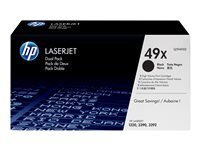 HP 49X 2er Pack Schwarz LaserJet Tonerpatrone (Q5949XD)