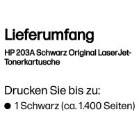 HP 203A Schwarz LaserJet Tonerpatrone (CF540A)
