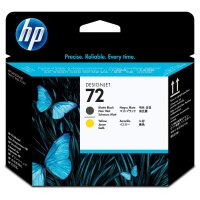 HP 72 Gelb, mattschwarz Druckkopf