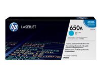 HP 650A Cyan LaserJet Tonerpatrone (CE271A)