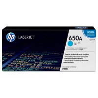 HP 650A Cyan LaserJet Tonerpatrone (CE271A)