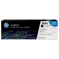 HP 304A 2er Pack Schwarz LaserJet Tonerpatrone (CC530AD)