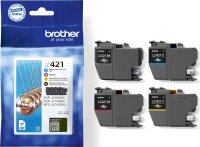 BROTHER LC421VAL CMYK Ink Cartridges Multipack
