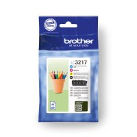 BROTHER LC3217 Value Pack - 4er-Pack - Schwarz, Gelb, Cyan, Magenta - Original - Tintenpatrone
