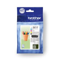 BROTHER LC3217 Value Pack - 4er-Pack - Schwarz, Gelb, Cyan, Magenta - Original - Tintenpatrone