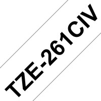 BROTHER Tapes TZe261CIV 36mm white/black
