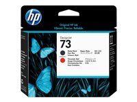 HP 73 mattschwarz, Chromatic Red Druckkopf