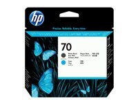 HP 70 Cyan, mattschwarz Druckkopf