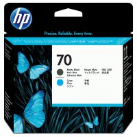HP 70 Cyan, mattschwarz Druckkopf