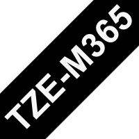 BROTHER TZeM365 tape white on blank black surface 36mm