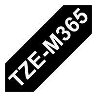BROTHER TZeM365 tape white on blank black surface 36mm