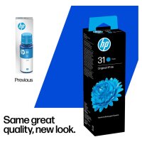 HP 31 70-ml Cyan Original Ink Bottle