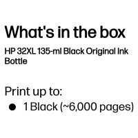 HP 32 Black Original Ink Bottle