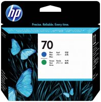 HP 70 Blau, grün Druckkopf