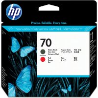 HP 70 Rot, mattschwarz Druckkopf