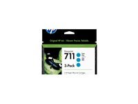 HP 711 3er Pack Cyan Tintenpatrone