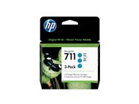 HP 711 3er Pack Cyan Tintenpatrone