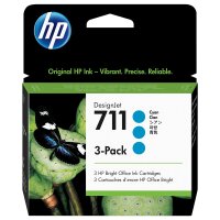 HP 711 3er Pack Cyan Tintenpatrone