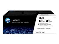 HP 83X 2er Pack Schwarz LaserJet Tonerpatrone (CF283X)