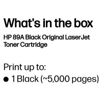 HP 89A Black LaserJet Toner Cartridge