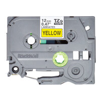 BROTHER TZE631S BRO PTOUCH 12mm YE-BLK