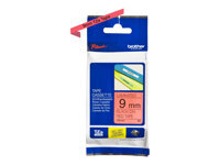 Tape TZE421 / rot/bk /8m/9mm/Ptouch 1000