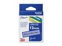 Brother TZE 531 Ruban noir sur Bleu 12mm