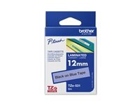 Brother TZE 531 Ruban noir sur Bleu 12mm