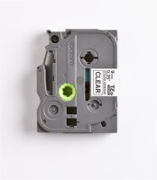 Tape TZES121/ transp/bk / 8m/9mm/PT 1000