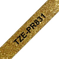 BROTHER Tapes TZePR831 12mm Gold/Black