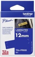 BROTHER Tapes TZePR935 12mm Silber/weiss