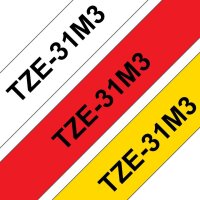 Brother TZE-Multipack 3er TZE231 weiß schwarz