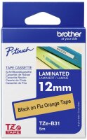 Brother Schriftbandkassette TZEB31 orange/schwarz